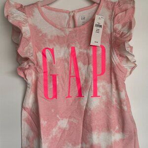 NWT Tie-dye GAP Ruffle-sleeve Top Sizes 3y/4y